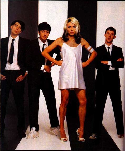 Britpop Band Blur Recreating Blondies Parallel Lines Album Cover 1991 Roldschoolcool