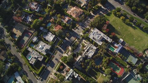 5k Stock Footage Aerial Video Of A Birds Eye View Of Beverly Hills