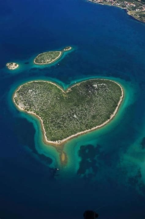This Heart Shaped Island Is In Croatia Is Called Galešnjak Croatia