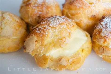 Japanese Crispy Cream Puff Shells Shu Cream Recipe Food Com