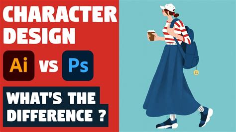 Character Illustration In Illustrator Vs Photoshop Whats The