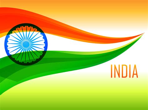 Download indian flag made with tricolor wave - Download Free ...
