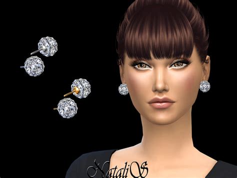 The Sims Resource Natalisdisco Ball Stud Earrings