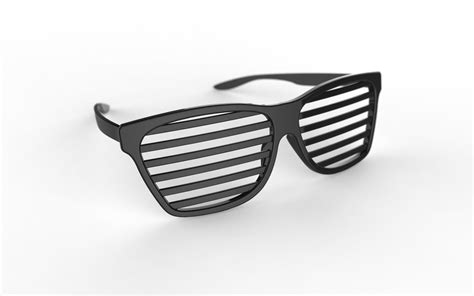 Shades Pair Of Sunglasses 3d Model 3d Printable Cgtrader