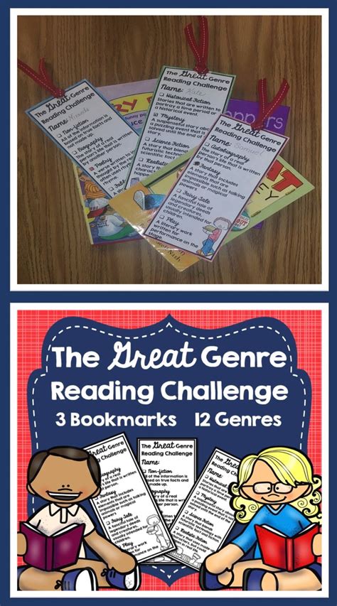 Genre Challenge Bookmarks Genre Challenge Reading Challenge Reluctant