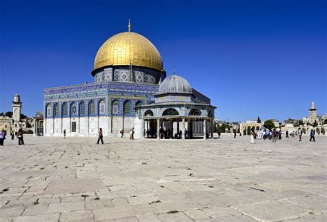 Jerusalem Israel Dome Of The Rock At Temple Mount Editorial Image