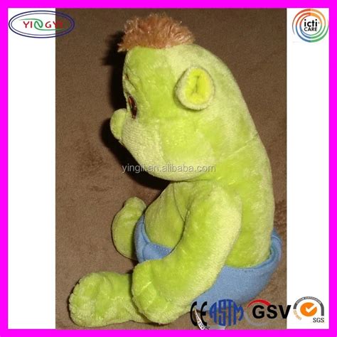 A928 Shrek The Third Plush Baby Doll Boy Ogre Blue Colored Diaper Shrek