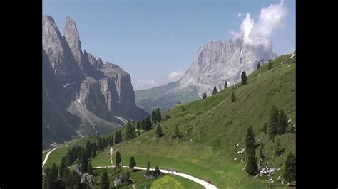 View Of Sassolungo Gruppo Sella In The Dolomites Italy