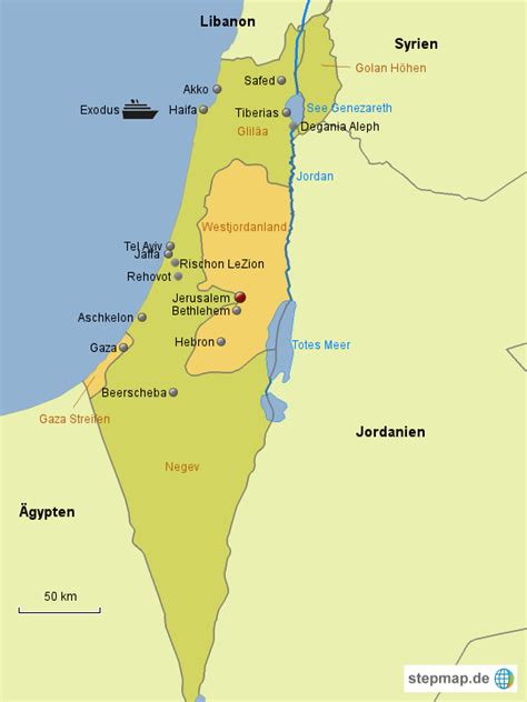 Wählen sie aus einer vielzahl ähnlicher szenen aus. StepMap - Israel - Landkarte für Israel