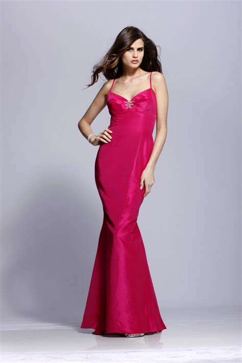 Fuchsia Spagetti Straps Open Back Floor Length Mermaid Satin Prom Dress With Sequins