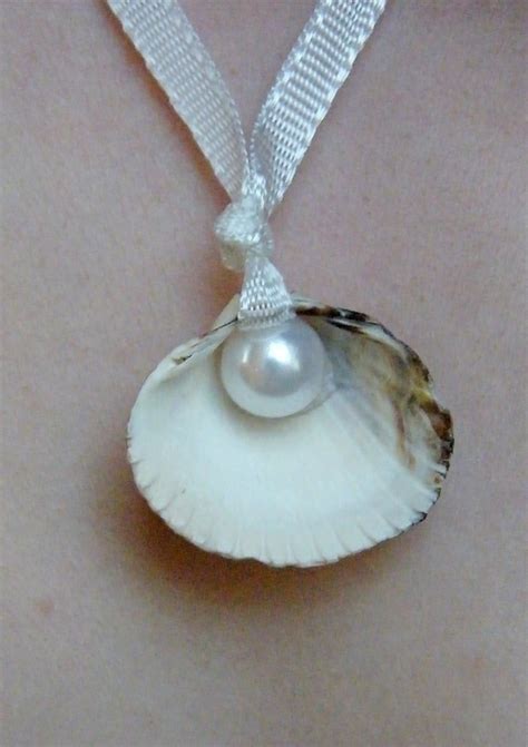 Sea Shell Pearl Necklace · How To Make A Shell Necklace · Jewelry