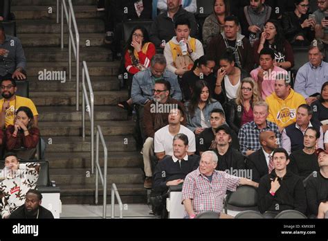 Celebrities At The Los Angeles Lakers Game The Los Angeles Lakers
