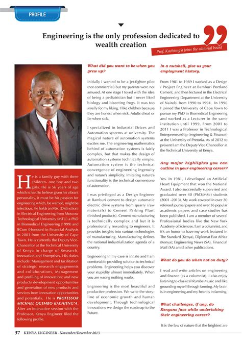 Kenya Engineer November December 2013 By Kenya Engineer Issuu