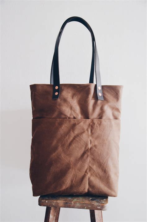 Usa Waxed Canvas Tote Bags | bensleathercrafts