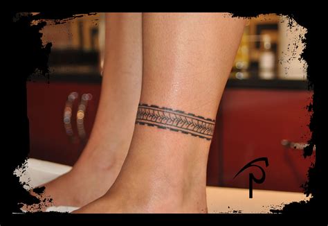 Татуировки браслет на щиколотке для девушек 88 фото