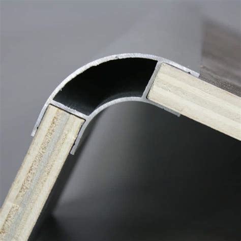 Aluminium Corner Profile Silver Large Radius