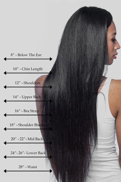 16 Inch Hair Length Chart