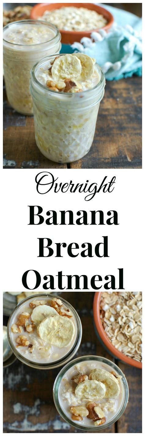 Overnight Banana Bread Oatmeal A Cedar Spoon