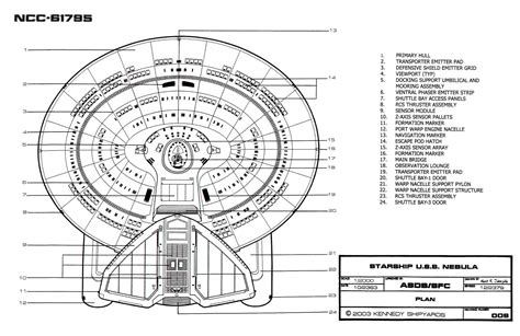 Nebula Class Starship Schematics