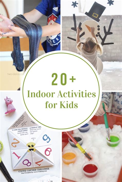 Indoor Activities For Kids The Idea Room