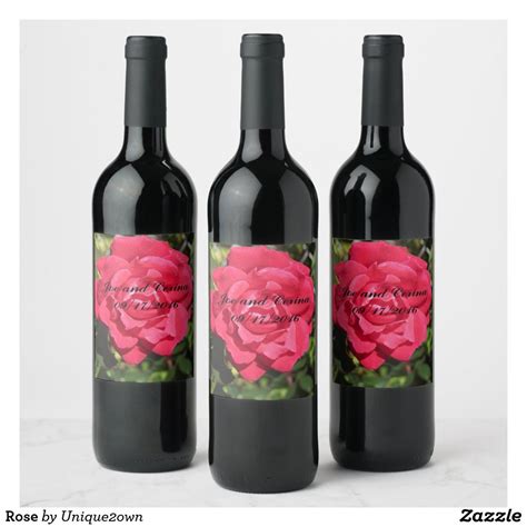 Rose Wine Label Rose Wine Label Wine Rose Wine