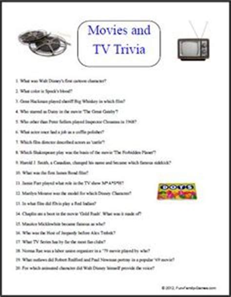 The best trivia questions for seniors: 1000+ images about Music and Movies Trivia Games on ...