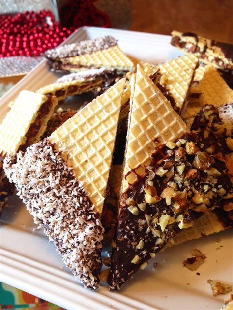 The best place to look for a recipe that suits the need is a cookbook with a fall theme or a large and. Chocolate Dipped Wafers With Nuts and Coconut | Better ...
