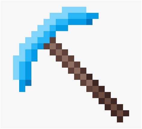 It can also be bought for 5.5coins from the mine merchant or for 5coins from gold forger. Minecraft Diamond Pickaxe Png, Transparent Png - kindpng