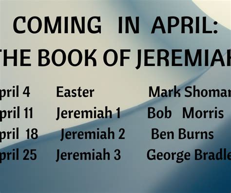 Jeremiah — Sermon Series