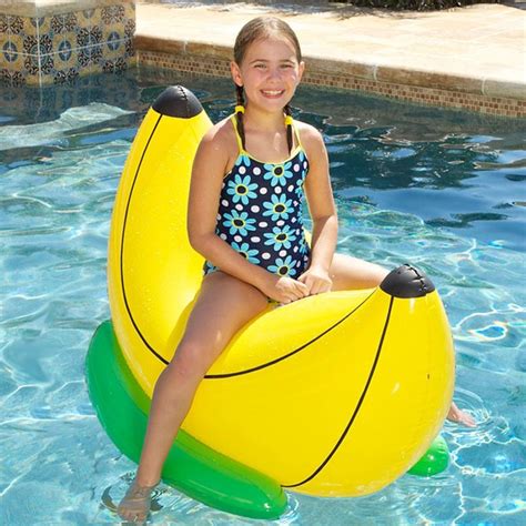 Banana Rider 56 With 2 Handles Poolgear Plus Pool Toys Pool Floats Pool Float