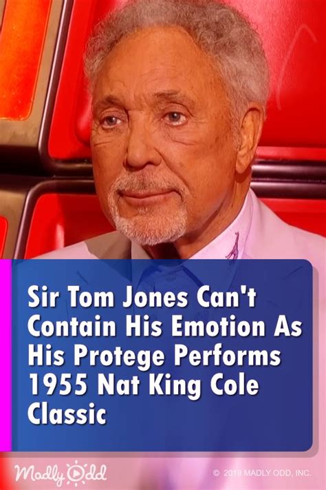 Tom Jones Cant Contain His Emotions When His Protege Performs 1955 Nat King Cole Classic