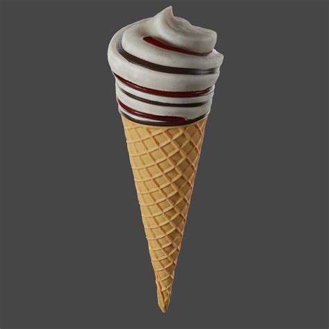 Ice Cream Cone 3d Model Cgtrader