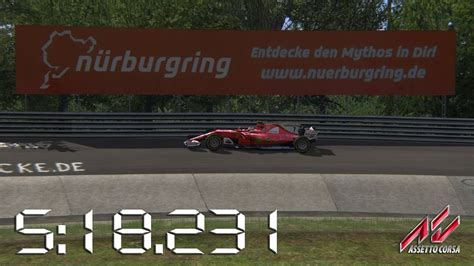 Assetto Corsa 2017 Ferrari SF70H Nürburgring Nordschleife Lap Times