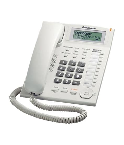 Buy Panasonic Kx Ts880mx Corded Landline Phone White Online At Best