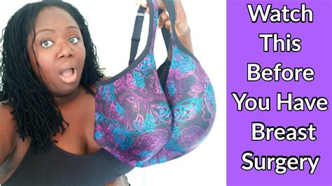 THINGS YOU NEED TO KNOW BEFORE BREAST REDUCTION SURGERY Going From K To D Cup YouTube