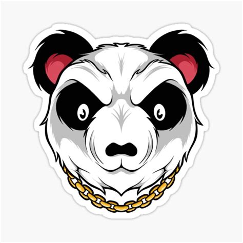 Panda Sticker For Sale By Rizaoow Redbubble