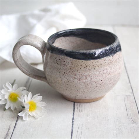 Speckled Pottery Mug Handmade Stoneware Coffee Cup Oz Made In Usa