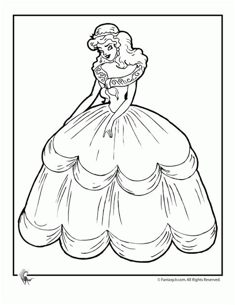 Free Cinderella Dress Coloring Page Download Free Cinderella Dress