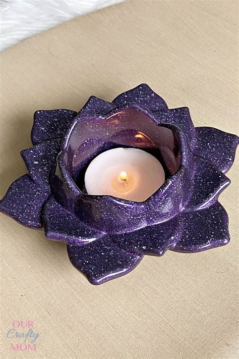 How To Make A Lotus Flower Resin Candle Holder