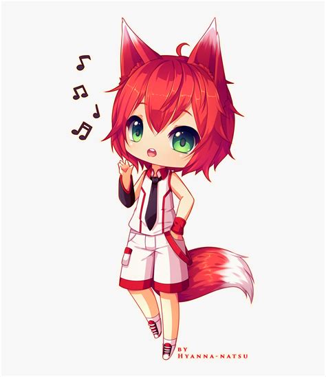 Anime Red Fox Boy Hd Png Download Kindpng