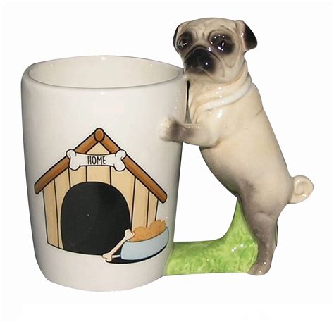3d Cute Coffee Mugs With Dogs Handle Handpainted Tea Cups And Mugs
