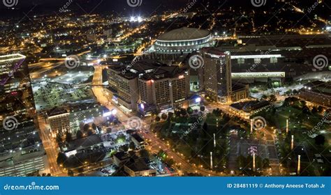Centennial Olympic Park Area of Atlanta, Georgia Editorial Stock Image