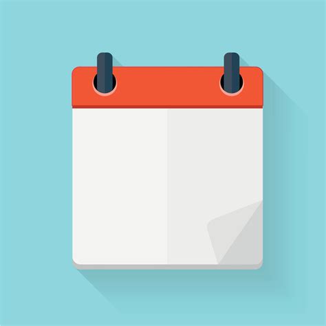 Calendar Flat Daily Icon Template Vector Illustration Emblem Element