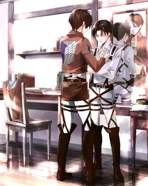 Pin By Uzumakikorra On Levi Ackerman X Eren Yeager Attack On Titan