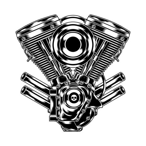Motorcycle Engine Stock Vector Illustration Of Engine 58599768