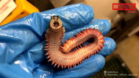 Screaming Sea Worm An Exotic Depth Sea Creature Catched