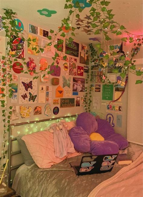 Indie Hippie Aesthetic Room Inspiration Bedroom Retro Room Indie Room