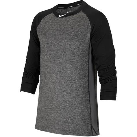 Nike Boys Dri Fit 34 Sleeve Baseball T Shirt Academy