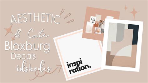 Aesthetic And Cute Decals Ids Codes Bloxburg Youtube