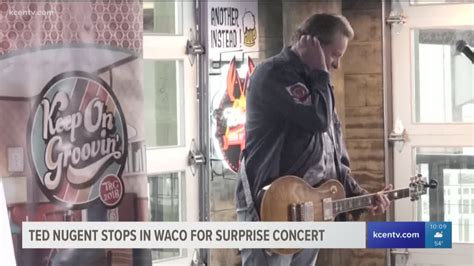 Ted Nugent Holds Surprise Mini Concert In Waco